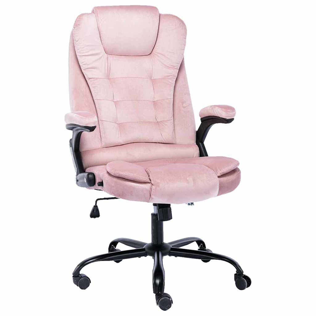 Vidaxl kantoorstoel fluweel roze