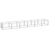 Vidaxl Dog Kennel 6 m² stål sølvfarvet