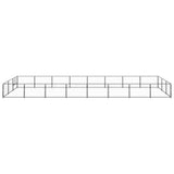 Vidaxl Dog Kennel 24 M² Steel Black