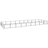 Vidaxl Dog Kennel 27 m² stål sort