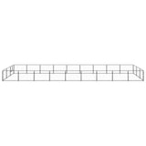 Vidaxl Dog Kennel 27 m² stål sort