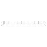 Vidaxl Dog Kennel 27 m² stål sølvfarvet