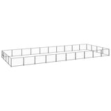 Vidaxl Dog Kennel 40 M² Steel Black