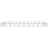 Vidaxl Dog Kennel 40 M² Steel Black