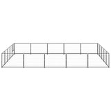 Vidaxl Dog Kennel 25 m² stål sort