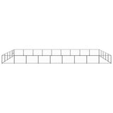 Vidaxl Dog Kennel 45 M² Steel Black