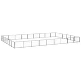 Vidaxl Dog Kennel 54 m² stål sort