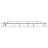 Vidaxl Dog Kennel 80 m² stål sort