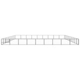 Vidaxl Dog Kennel 90 m² stål sort