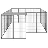 Vidaxl Dog Kennel 8,47 m² stål sort