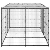 Vidaxl Dog Kennel med tag 7,26 m² stål