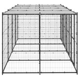 Vidaxl Dog Kennel med tag 9,68 m² stål