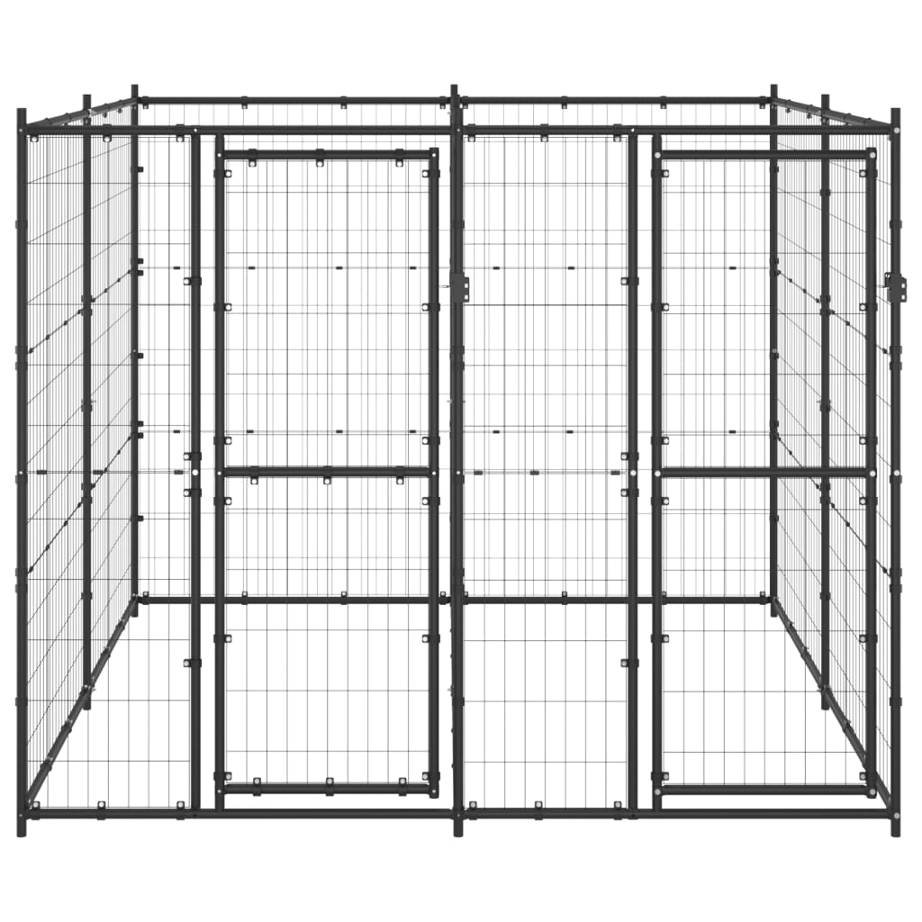 Vidaxl Dog Kennel 4,84 m² stål