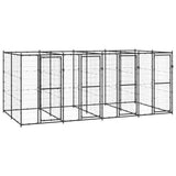Vidaxl Dog Kennel 9,68 m² stål