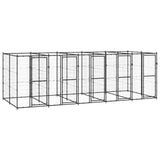 Vidaxl Dog Kennel 12,1 m² stål