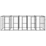 Vidaxl Dog Kennel 12,1 m² stål
