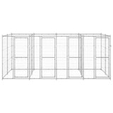 Vidaxl Dog Kennel 9,68 m² Galvaniseret stål