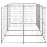 Vidaxl Dog Kennel 9,68 m² Galvaniseret stål