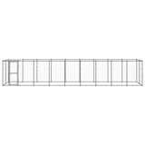 Vidaxl Dog Kennel med tag 21,78 m² stål