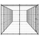 Vidaxl Dog Kennel med tag 21,78 m² stål