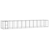 Vidaxl Dog Kennel med tag 26,62 m² stål