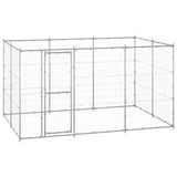 Vidaxl Dog Kennel 7,26 m² Galvaniseret stål