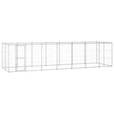 Vidaxl Dog Kennel 16,94 m² galvaniseret stål