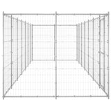 Vidaxl Dog Kennel 16,94 m² galvaniseret stål
