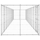 Vidaxl Dog Kennel 26,62 m² Galvaniseret stål