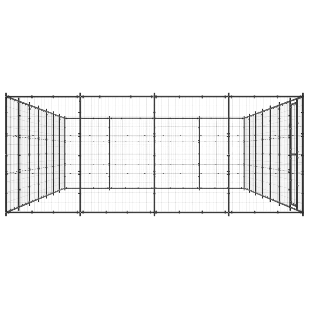 Vidaxl Dog Kennel 33,88 m² stål