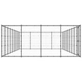Vidaxl Dog Kennel 43,56 m² stål