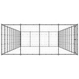Vidaxl Dog Kennel 53,24 m² stål