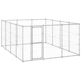 Vidaxl Dog Kennel 14,52 m² Galvaniseret stål