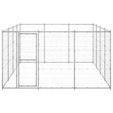 Vidaxl Dog Kennel 14,52 m² Galvaniseret stål