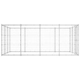 Vidaxl Dog Kennel 14,52 m² Galvaniseret stål