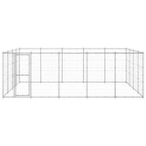 Vidaxl Dog Kennel 24,2 m² galvaniseret stål