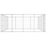 Vidaxl Dog Kennel 24,2 m² galvaniseret stål