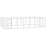 Vidaxl Dog Kennel 33,88 m² Galvaniseret stål