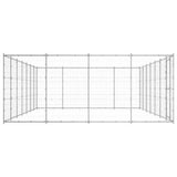 Vidaxl Dog Kennel 33,88 m² Galvaniseret stål