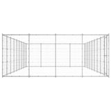 Vidaxl Dog Kennel 43,56 m² Galvaniseret stål