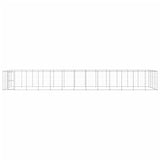 Vidaxl Dog Kennel 53,24 m² Galvaniseret stål