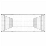 Vidaxl Dog Kennel 53,24 m² Galvaniseret stål