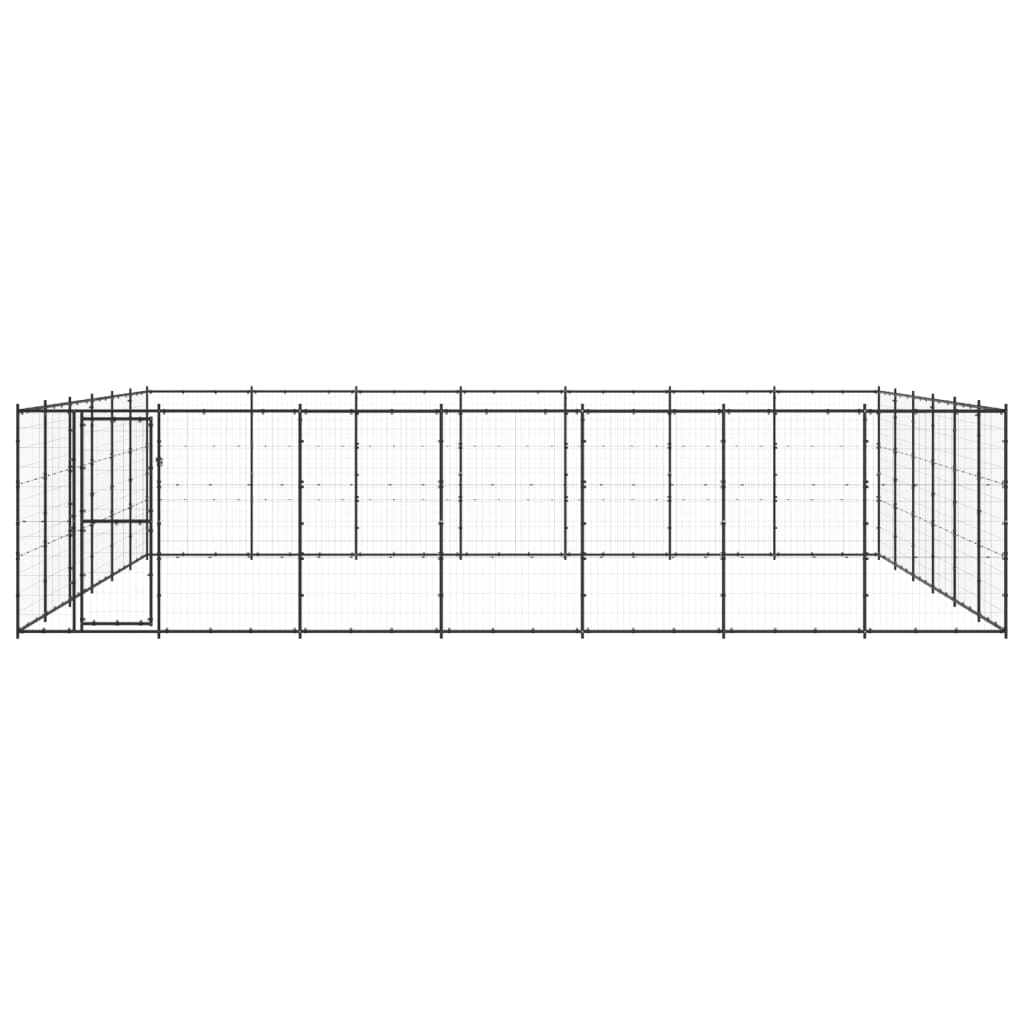 Vidaxl Dog Kennel 50,82 m² stål