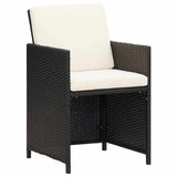 Vidaxl tuinstoelen 4 st poly rattan zwart