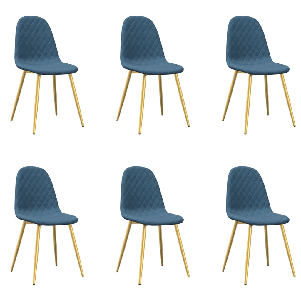 Vidaxl eetkamerstoelen 6 st fluweel lichtgrijs