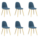 Vidaxl eetkamerstoelen 6 st fluweel lichtgrijs