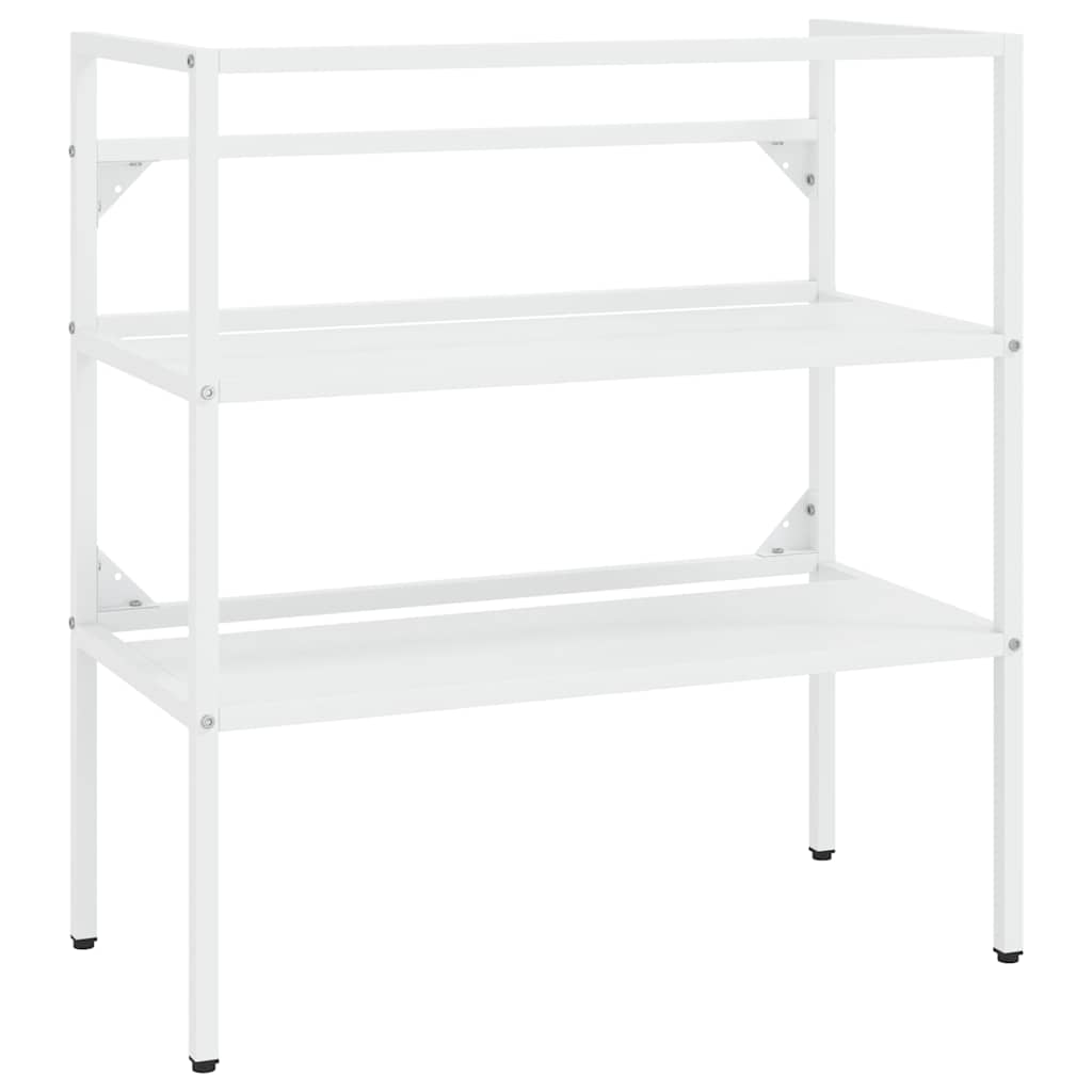 Vidaxl wastafelframe 79x38x83 cm ijzer wit
