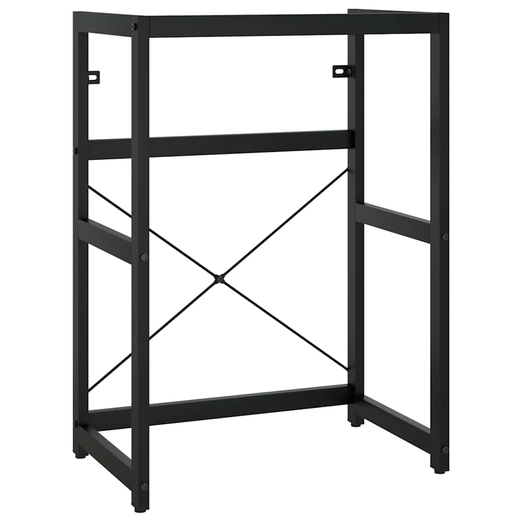 Vidaxl wastafelframe 59x38x83 cm ijzer zwart