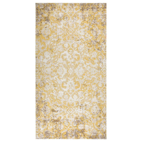Vidaxl uden for tæppet fladt vævet 80x150 cm gul