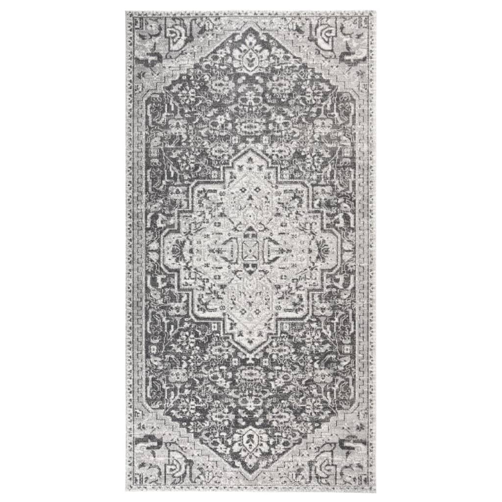 Vidaxl uden for tæppet fladt vævet 80x150 cm lysegrå